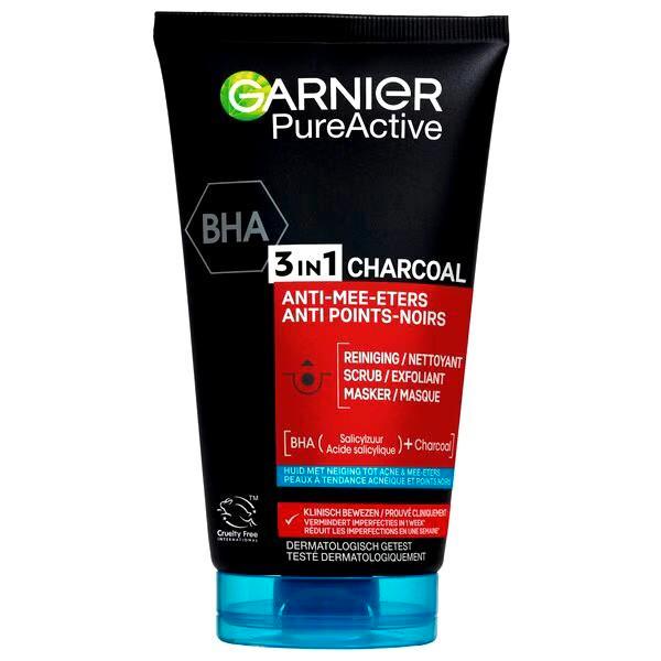 Garnier PureActive Charcoal 3-in-1 Reiniger, Sieraden, Tassen en Uiterlijk, Uiterlijk | Cosmetica en Make-up, Nieuw, Gehele gezicht