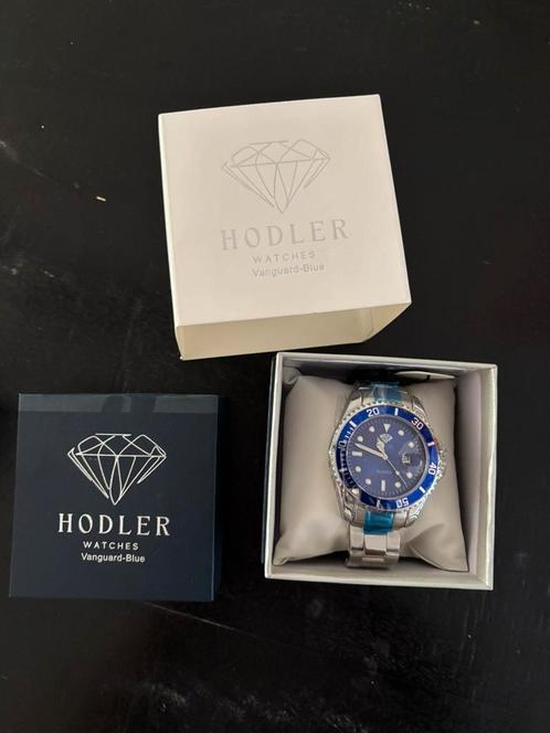 Hodler vanquard -blauw nieuw, Sieraden, Tassen en Uiterlijk, Horloges | Heren, Nieuw, Polshorloge, Overige merken, Staal, Ophalen of Verzenden