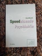 Handboek Spoedeisende Psychiatrie, Ophalen of Verzenden, Zo goed als nieuw