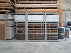stalen hekwerk met looppoort 416x198 cm, hek, poort, deur., Tuin en Terras, Ophalen, Gebruikt, 200 cm of meer, Looppoort