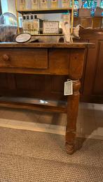 Oude antieke Engelse schrijf eet tafel bureau lades, Ophalen of Verzenden