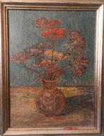Olieverf op doek Bloemstilleven A van der Weijden 1910-1971, Ophalen of Verzenden