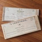 Oude Landkaarten Rotterdam en Den Haag, Gelezen, Ophalen of Verzenden, Landkaart, 1800 tot 2000