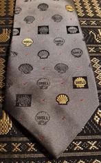 Shell stropdas grijs met 100 jaar verschillende logo's, Nieuw, Ophalen of Verzenden
