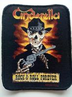 Cinderella mooie vintage 1989 rock & roll forever patch c258, Nieuw, Kleding, Verzenden