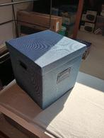 Blauwe mooie opbergdoos, Huis en Inrichting, Overige materialen, Minder dan 50 cm, Minder dan 50 cm, Ophalen of Verzenden