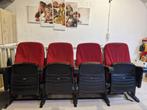 Bioscoopstoelen 4 stuks, Huis en Inrichting, Stoelen, Ophalen, Gebruikt, Metaal, Vier