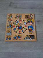 Mooie grote houten puzzelklok zgan, Kinderen en Baby's, Speelgoed | Houten speelgoed, Ophalen, Zo goed als nieuw