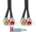 Tulpkabel,Stereo Audiokabel 2x RCA Male - 2x RCA Male 0,8 m, Nedis, Nieuw, Info@marbeco.nl, Minder dan 2 meter