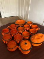 Vintage Franse soepkommen, patepot en schaaltjes, Ophalen, Zo goed als nieuw, Kom(men), Effen