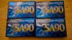 4 stuks TDK SA90 cassettebandjes nieuw, Cd's en Dvd's, Cassettebandjes, 2 t/m 25 bandjes, Overige genres, Ophalen of Verzenden