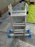 Vouwladder 4x3, Doe-het-zelf en Verbouw, Ladders en Trappen, Ophalen, Zo goed als nieuw, 2 tot 4 meter
