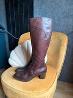 Paul Warmer bourgondy kleur leren hoge laarzen mt 38,5 ZGAN, Paul Warmer, Ophalen of Verzenden, Zo goed als nieuw, Hoge laarzen