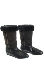 Zwarte vintage lammy laarzen winter boots maat 41, Vintage, Ophalen of Verzenden, Zwart