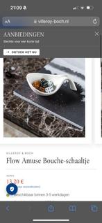 GEZOCHT: amuse schaaltjes Villeroy en Boch serie Flow, Schaal of Schalen, Ophalen of Verzenden, Effen, Zo goed als nieuw