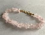 Mooi verstelbaar armbandje edelsteen Rozenkwarts NIEUW, Ophalen of Verzenden, Nieuw, Roze