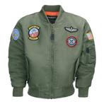 Kinder MA-1 flight jacket (alle maten verkrijgbaar), Nieuw, Jongen of Meisje, Jas, Verzenden