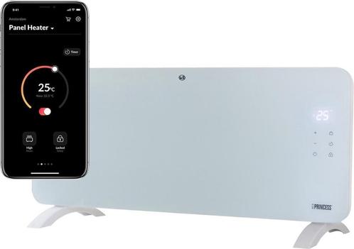 Princess Heater glaspanelradiator 1500 w, Doe-het-zelf en Verbouw, Verwarming en Radiatoren, Zo goed als nieuw, Radiator, 800 watt of meer