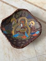 Japanse Satsuma Schotel met Boeddhistische Taferelen, Ophalen of Verzenden