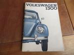 Instructieboek Volkswagen Kever 1300, Kever Cabrio 1965, Auto diversen, Handleidingen en Instructieboekjes, Ophalen of Verzenden