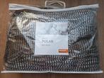 Polar plaid woondeken fake fur deken vacht bruin beige zwart, Huis en Inrichting, Ophalen of Verzenden, Zo goed als nieuw, Bruin