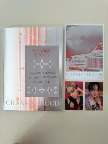 Kpop Enhypen Orange Blood album (met inclusions) beschikbaar voor biedingen