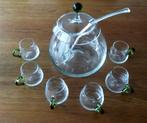 Punch en Bowlset met 6 glazen oud, Ophalen of Verzenden