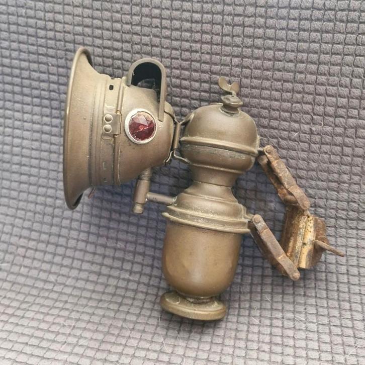 Antieke Luxor carbid fietslamp – ca. jaren ’20/’30 – vintage, Antiek en Kunst, Antiek | Lampen, Ophalen of Verzenden