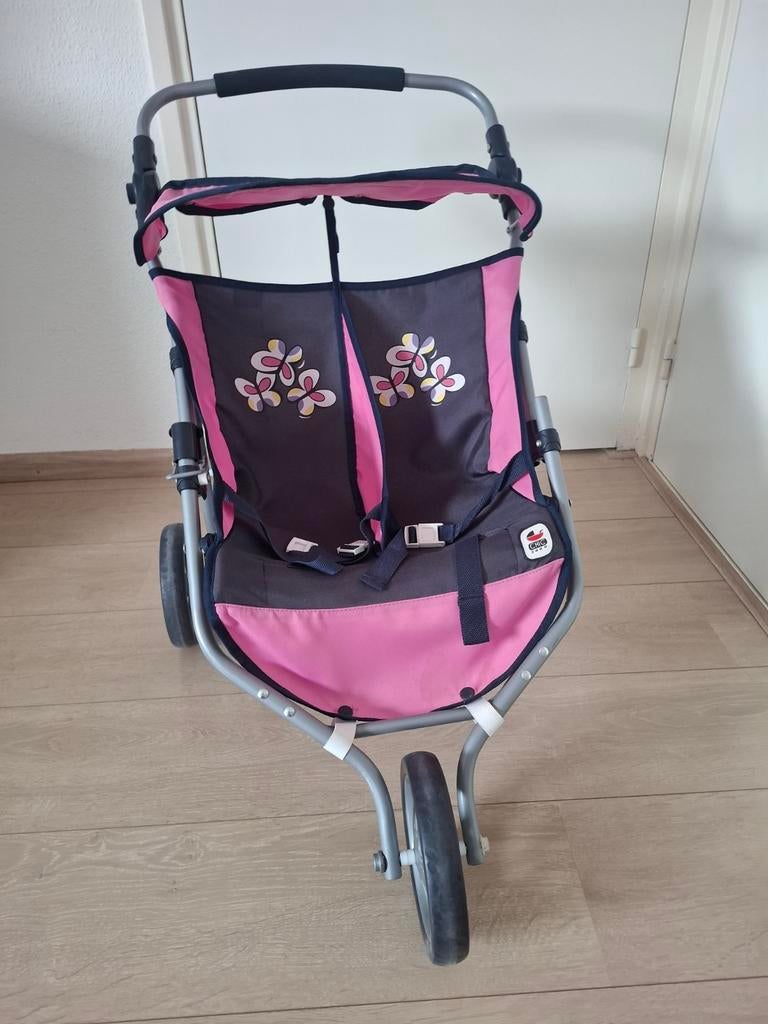 Tweeling buggy poppen, Kinderen en Baby's, Speelgoed | Poppen, Ophalen, Zo goed als nieuw, Babypop