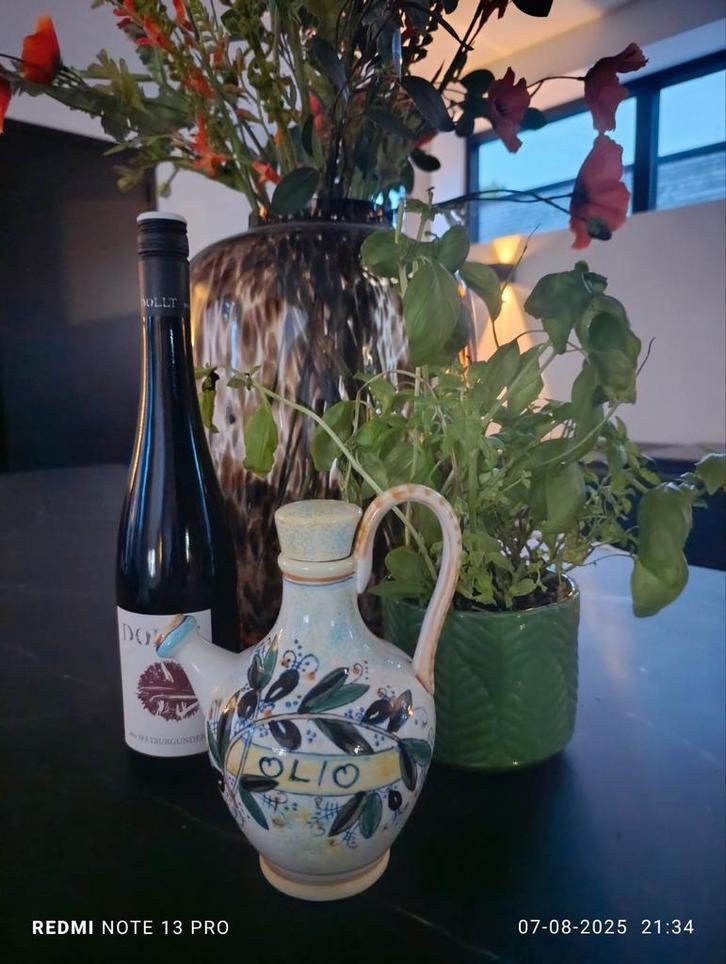 Hand gemaakt Olie Kannetje - Authentiek & Charmant, Antiek en Kunst, Antiek | Keramiek en Aardewerk, Ophalen of Verzenden