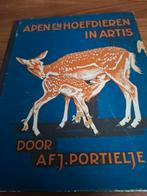 Apen en Hoefdieren in Artis - A.F.J. Portielje, Boeken, Ophalen of Verzenden, Gelezen, Natuur algemeen, A.F.J. Portielje