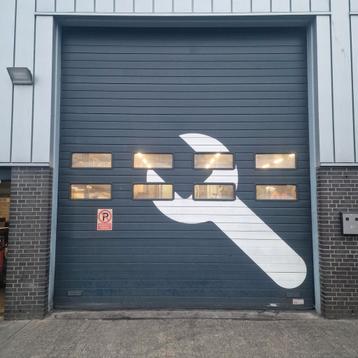 4x HORMANN 4000 x 4500 overheaddeur roldeur garagedeur  beschikbaar voor biedingen