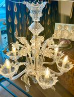 Murano kristallen kroonluchter hanglamp Hollywood Regency, Huis en Inrichting, Lampen | Kroonluchters, Ophalen, Glas, Hollywood Regency, Italiaans design, Venetiaans, Murano glas