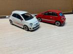 Burago Abarth 500, 2 stuks, Hobby en Vrije tijd, Modelauto's | 1:43, Ophalen of Verzenden, Zo goed als nieuw, Auto, Overige merken
