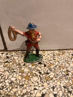 Oud metalen beeldje cowboy, Ophalen of Verzenden, Gebruikt