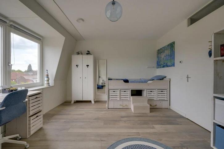 steigerhouten bed meidenkamer, Kinderen en Baby's, Kinderkamer | Bedden, Gebruikt, 180 cm of meer, 85 tot 100 cm, Ophalen