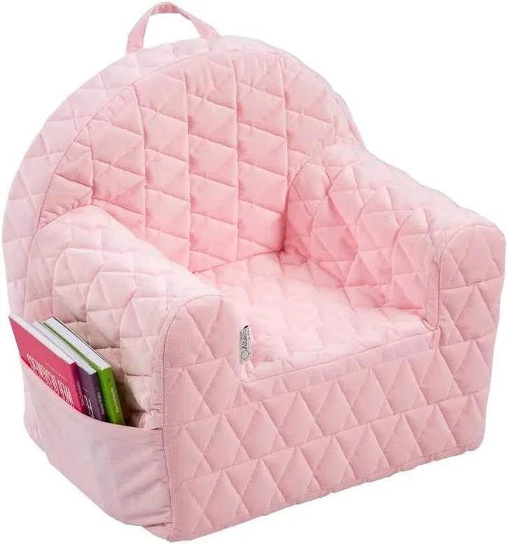 Albero Mio Velvet Roze Kinderfauteuil, Kinderen en Baby's, Kinderkamer | Overige Meubels, Nieuw, Stoel, Ophalen