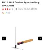 Philips Hue Gradient Signe vloerlamp Zwart - Nieuw, Huis en Inrichting, Lampen | Vloerlampen, 100 tot 150 cm, Nieuw, Ophalen of Verzenden