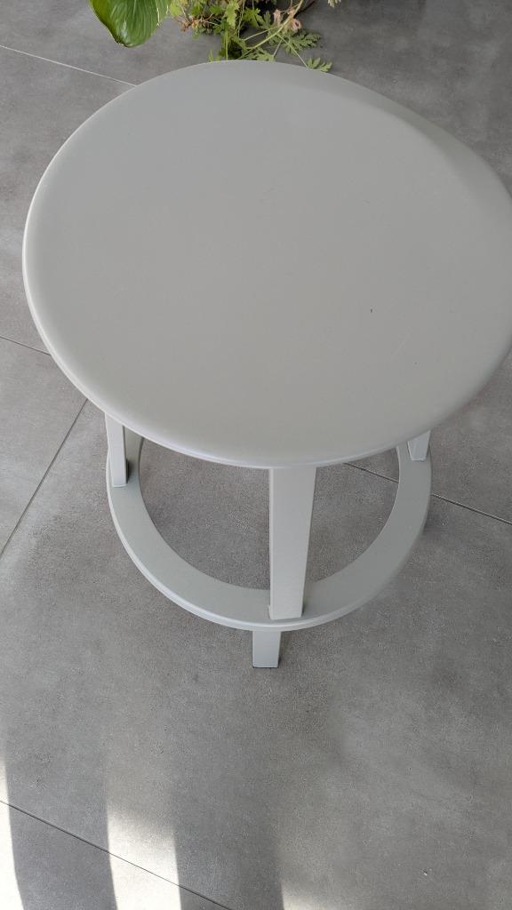 Revolver barkruk hay, Huis en Inrichting, Stoelen, Gebruikt, Eén, Metaal, Grijs, Ophalen