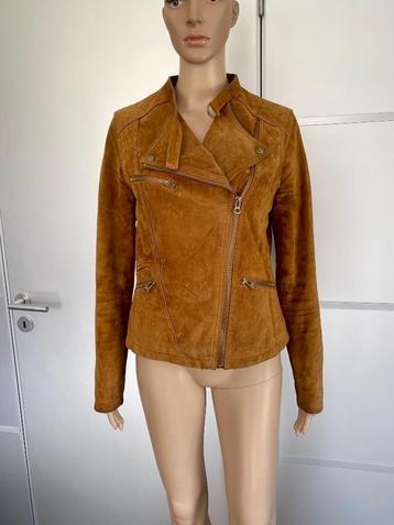 H700 Echt-suede-leren jasje maat M=38/40 jas biker blazer beschikbaar voor biedingen