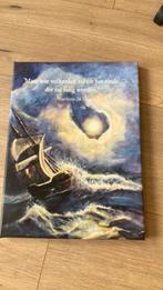 Canvas schilderij met Bijbeltekst, Huis en Inrichting, Ophalen, Minder dan 50 cm, Nieuw, Print