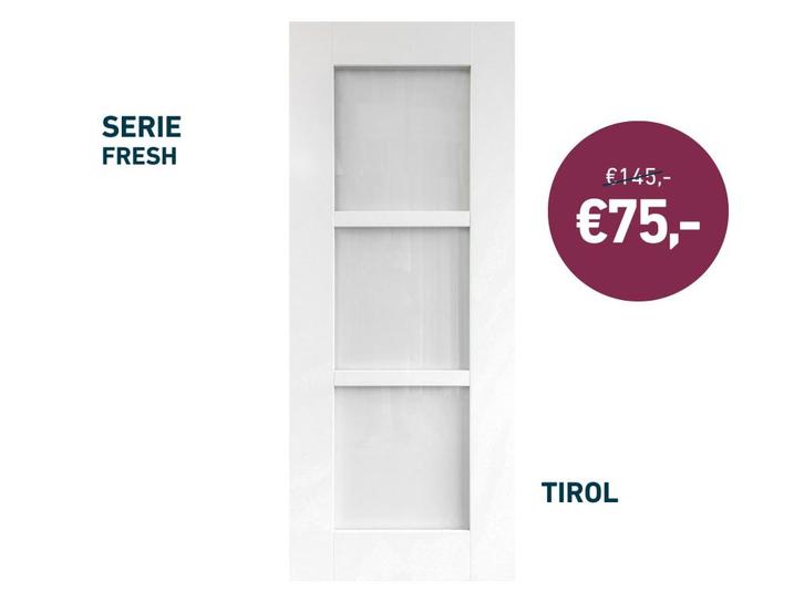 Binnendeuren - Div types - Paneeldeuren - OUTLET, Doe-het-zelf en Verbouw, Deuren en Horren, Nieuw, Binnendeur, 200 tot 215 cm