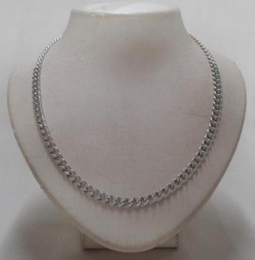 Zilveren gourmet schakel ketting nr.1543 beschikbaar voor biedingen