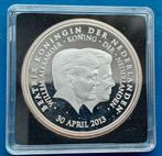 Penning Abdicatie Koningin Beatrix - 2013 Proof, Postzegels en Munten, Penningen en Medailles, Verzenden, Overige materialen, Nederland