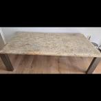 Massief marmeren salontafel, Huis en Inrichting, Tafels | Salontafels, Ophalen, 100 tot 150 cm, 50 tot 100 cm, Zo goed als nieuw