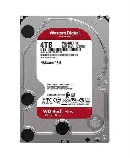 WD Red Plus WD40EFPX 4TB, Computers en Software, Harde schijven, Nieuw, Desktop, Intern, HDD, SATA, Ophalen of Verzenden