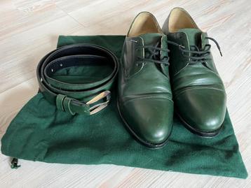 Prachtige handgemaakte leren schoenen (gladde derby) beschikbaar voor biedingen