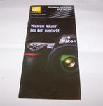 Vintage Nikon Technologiegids folder. Nwst., Overige typen, Ophalen of Verzenden, 1960 tot 1980