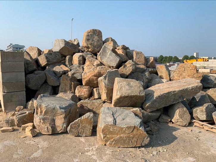 Gres bont Oeverkeien stapelstenen, Tuin en Terras, Grind, Keien en Split, Nieuw, Overige materialen, Ophalen of Verzenden