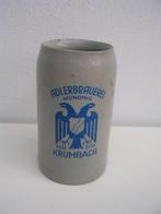 Duitse bierpul kruik pint 1L Adlerbrauerei Munding Krumbach, Ophalen of Verzenden, Gebruikt, Pul(len), Overige merken